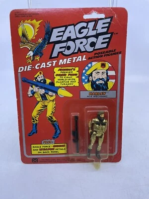 Figura de acción mecánica Harley Ace Mego Corp de metal fundido a presión Eagle Force 1981 de colección Foto 1 de 4