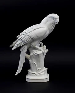 9943305-d Porzellanfigur Gräfenthal Gelbbrust-Ara Vogel bisquit  21x8x26cm - Picture 1 of 3