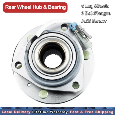 Cojinete de cubo de rueda trasera con sensor ABS apto 04-11 Cadillac SRX STS CTS V modelo tracción trasera Foto 1 de 4