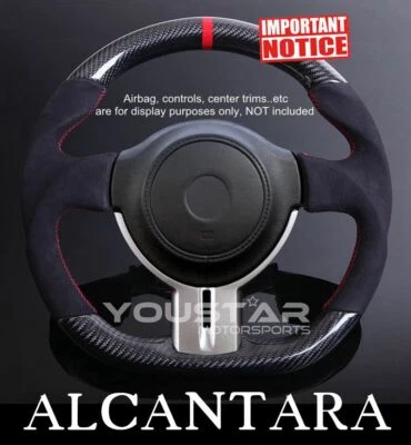 D-Type CARBON FIBRE Alcantara Steering Wheel for Toyota 86 Subaru BRZ Scion FR-S - Bild 1 von 4