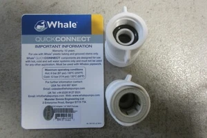  Reducers WHALE Quick Connect WX1532 15MM reduces to  12mm (1/2" Female) - Picture 1 of 3