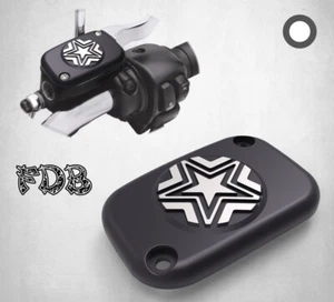 Fit H-D 2015-17 SOFTAIL Moving Star Contrast Cut Front Master Cylinder Cover - Picture 1 of 7