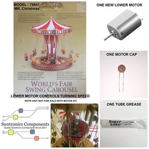 MR CHRISTMAS -World's Fair Swing Carousel -REPLACEMENT PART -LOWER MOTOR KIT - Picture 1 of 2