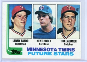 1982 Topps #766 Lenny Fedo RC/Kent Hrbek RC/Tim Laudner RC Minnesota Twins (B) - Imagen 1 de 2