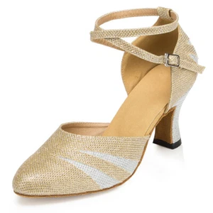 Mujeres Zapatos de Baile Latinos Modernos Niñas Tango Jazz Salsa Tacones de Interior Zapatos 4 Colores - Imagen 1 de 21