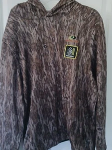 Mossy Oak Long Sleeve Hunt Tech Bandit Camo Hoodie for Men zipper pockets LG - Picture 1 of 5