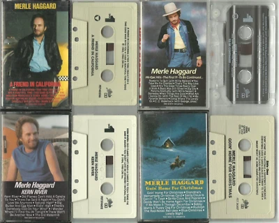 4) Merle Haggard cassette's (Cassette lot) VG-EX CONDITION... - Image 1 of 3
