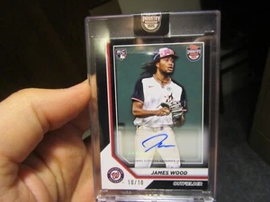 2025 TOPPS INDUSTRY CONFERENCE JAMES WOOD RC AUTO ENCASED BOOKEND 10/10 - READ - Picture 1 of 7