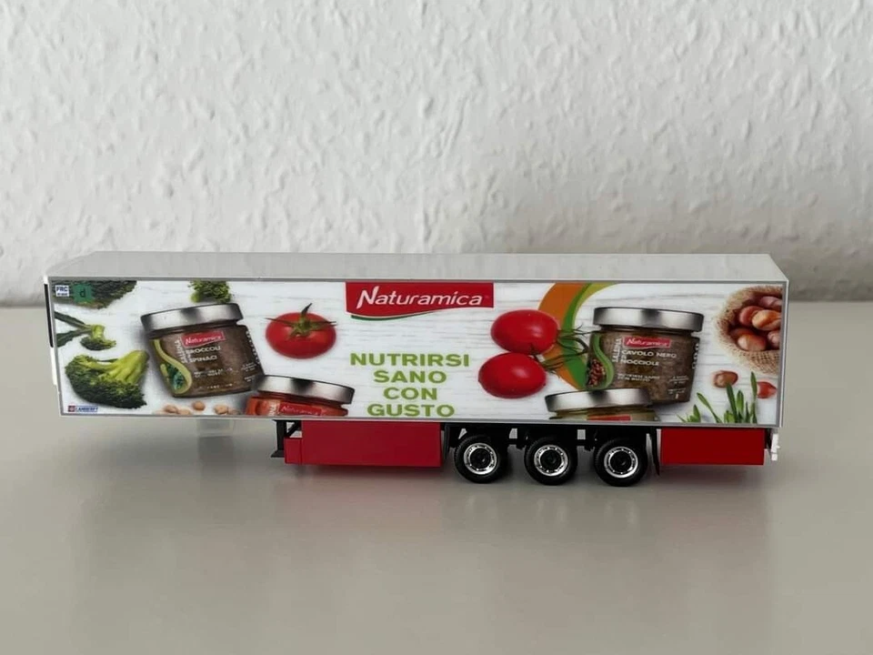 Semirimorchio Frigo "Naturamica" base Herpa 1/87 base Herpa - Immagine 1 di 1