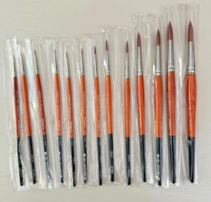 Kingart Premium Allzweck Künstler Pinsel, Set 13 RUNDEN, sortiert NEU - Bild 1 von 3