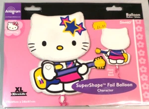 Anagram Supershape Helium Foil Balloon 27" /69cm Hello Kitty with Guitar Music - Foto 1 di 1