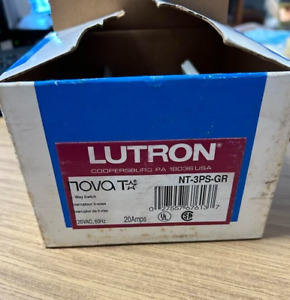 Lutron Nova T 3 Way Slide Switch NT-3PS-GR
