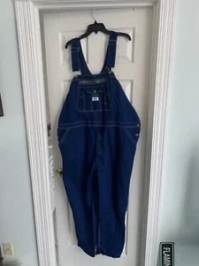 Men’s Liberty Bib Overalls Jeans Blue Workwear Size 48 X 30 - Picture 1 of 4