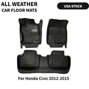 Alfombrillas de coche para todo tipo de clima alfombrillas personalizadas automáticas para Honda Civic 2012-2015 - Imagen 1 de 17