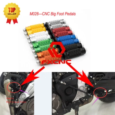 Reposapiés CNC reposapiés reposapiés para CBR 125 150 250 300 500 600 900 RR Grom Foto 1 de 4