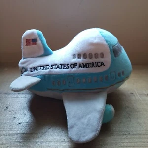 United States Of America Presidents Plane Plush Airplane Stuffed Soft Toy Jet - Picture 1 of 5
