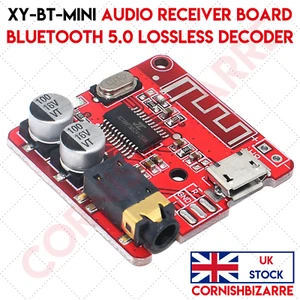 XY-BT-MINI STEREO AUDIO BLUETOOTH 5.0 RECEIVER BOARD MP3 LOSSLESS DECODER - UK - Picture 1 of 4