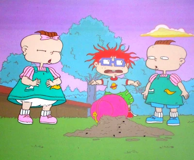 RUGRATS 1990's Chucky LIL Phil KLASKY CSUPO ORIGINAL PRODUCTION CEL baby - Image 1 of 2