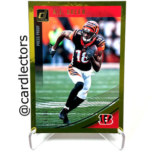 2018 Panini Donruss Football A.J. GREEN 56 Gold Press Proof Parallel /50 BENGALS