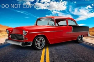 1955 Chevrolet 150 Premium Fotodruck Wandbild verschiedene Größen - Bild 1 von 1