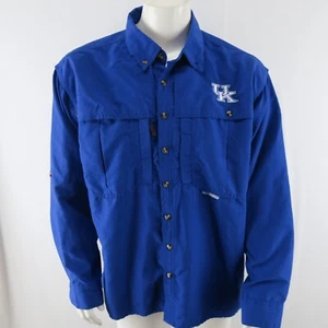 Drake University of Kentucky Angelhemd mit Knopfleiste belüftet Herren L blau - Bild 1 von 11