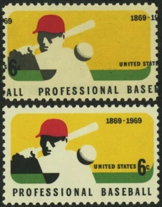 1381, Mint NH 6¢ Outrageous Color Shift Error - Baseball Stamp - Stuart Katz - Picture 1 of 1