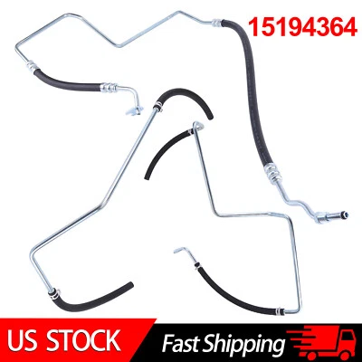 New 3Pcs POWER STEERING HOSE FOR 02-09 CHEVY CHEVROLET TRAILBLAZER ENVOY EXT GMC - Image 1 of 4