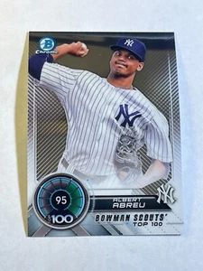 Albert Abreu 2018 Bowman Chrome Top 100 Prospect #BTP-95 New York Yankees - Picture 1 of 2