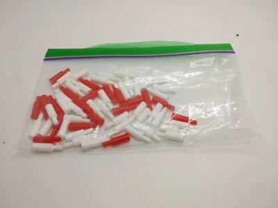 Acorazado 20 clavijas rojas y 40 blancas piezas de repuesto Milton Bradley Foto 1 de 2