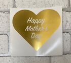 HAPPY MOTHER'S DAY - GOLD CHROME Heart Vinyl Decal Sticker Gift Box Idea #1