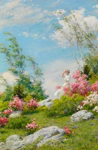 Tabella cucito artigianale fai da te modelli punto croce contati - maggio mattina - Foto 1 di 5