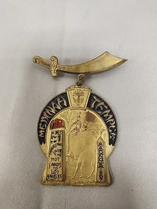 Antik 1907 Medinah Temple Shriners Los Angeles Medaille Abzeichen Freimaurerei  - Bild 1 von 5