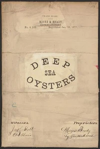 Photo:Moore & Brady for Deep Sea Oysters brand Canned O - Picture 1 of 1