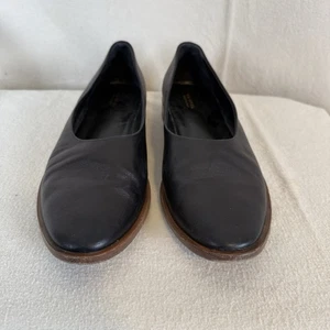 Via Spiga Women’s Black Leather Flats US 9 / EU 39 Classic Comfort - Picture 1 of 4