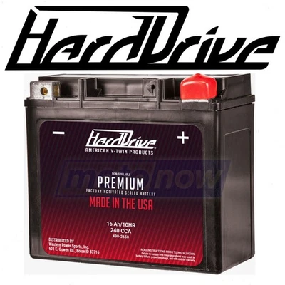 HardDrive Factory Activated Sealed Battery for 2006-2011 Harley Davidson vl Foto 1 de 4