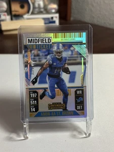 2024 Panini Contenders Amon-Ra St Brown Midfield Ticket /50 Detroit Lions - Picture 1 of 4