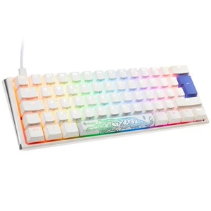 Ducky One 3 Classic Pure White Mini Gaming Tastatur, RGB LED - MX-Blue - Bild 1 von 10