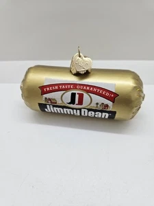 Jimmy Dean Sausage Ornament Old World Christmas Blown Glass Rare  - Picture 1 of 10