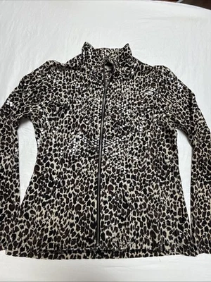 Chaqueta con cremallera brillante estampado floral animal pequeño Erin London Foto 1 de 4