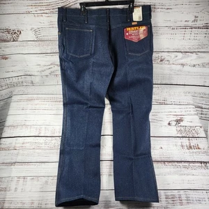 Vintage 80s 90s Rustler 87621NV Straight Leg Jeans 42x32 NWT Made USA Denim - Picture 1 of 8