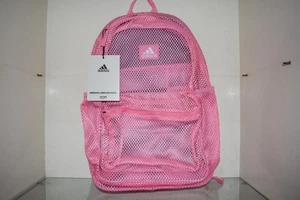 Adidas Hermosa II Mesh Backpack School Bag A5159013 Pink NWT - Picture 1 of 2
