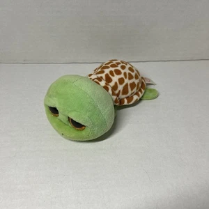 TY Beanie Boos Green Brown Turtle 6" Plush Zippy Glitter Eyes 2014 - Picture 1 of 8