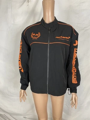 Reiss Womens McLaren F1 Team Technical Logo Jacket Size XL Black, Orange - Image 1 of 4