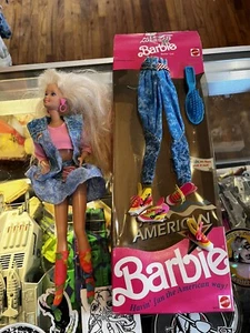 Barbie 1990 All American Doll Mattel #9423 Reebok Shoes Blonde 90s Open Box - Picture 1 of 7