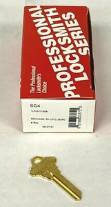 Box Of 50 ILCO 1145A Blank House Key SC4 Schlage 35-101C Uncut Keys 6-Pin - Picture 1 of 1