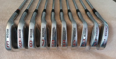 TZ GOLF - VINTAGE 1989 BEN HOGAN EDGE FORGED 1-E, 10 Club SET, Steel Shafts RH - Image 1 of 4