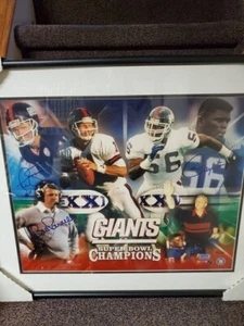 Bill Parcells, LT, Phil Simms AUTOGRAPHED 16x20 GRANDSTAND COA - Picture 1 of 8