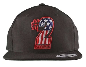 Dissizit! The Sh!t AMERICA #2 Two American Flag USA Snapback Baseball Hat NWT - Picture 1 of 7