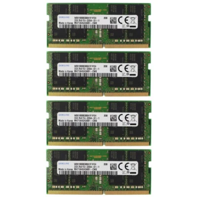 Samsung 128GB (4X32GB) DDR4 3200MHz PC4-25600 SODIMM Memory Ram M471A4G43AB1-CWE - Image 1 of 4