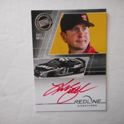 Kurt Busch 2014 PP REDLINE SIGNATURES Certified Autographed Card RS-KUB SER# /5 - Image 1 of 2